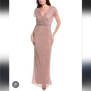 Elegant Pink Evening Gown